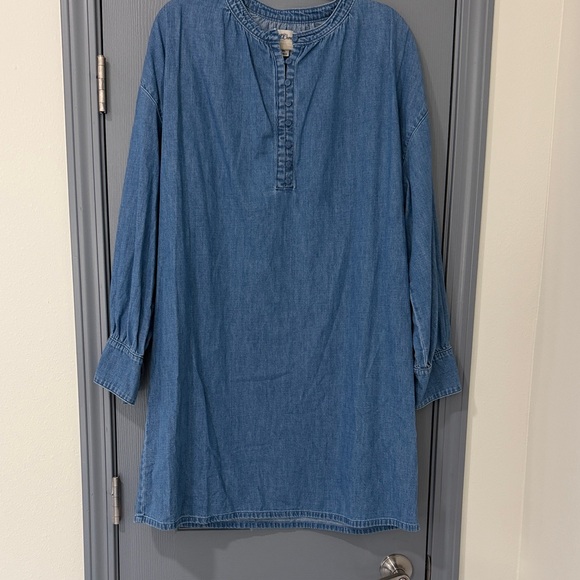 J. Crew Dresses & Skirts - J Crew Denim Long Sleeve Dress